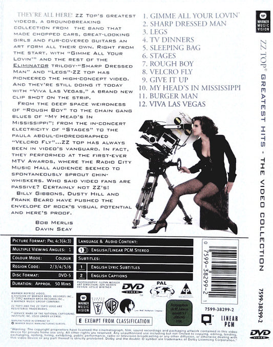 ZZ Top : Greatest Hits: The Video Collection (DVD-V, Comp, Copy Prot., PAL)