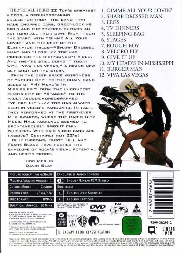 ZZ Top : Greatest Hits: The Video Collection (DVD-V, Comp, Copy Prot., PAL)