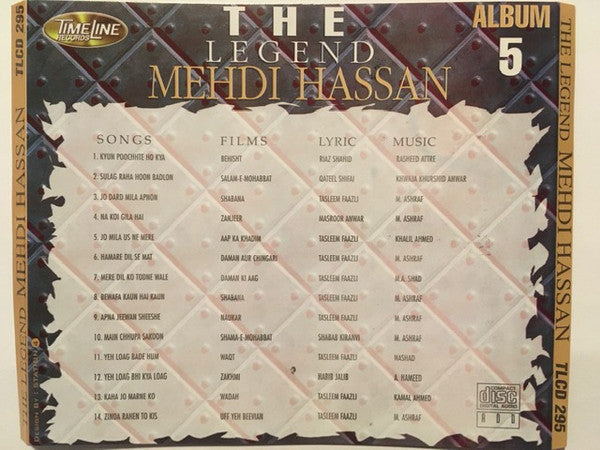 Mehdi Hassan : The Legend Mehdi Hassan Supreme Collection (CD, Comp)