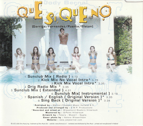 Jody Bernal : Que Si, Que No (CD, Maxi)