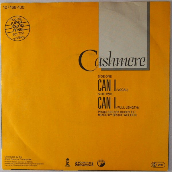 Cashmere (2) : Can I (7", Single)