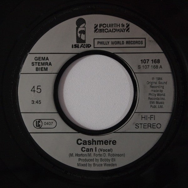 Cashmere (2) : Can I (7", Single)