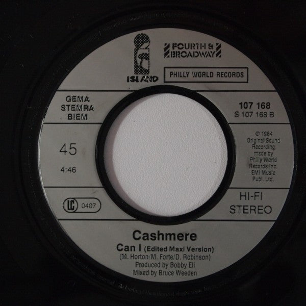 Cashmere (2) : Can I (7", Single)