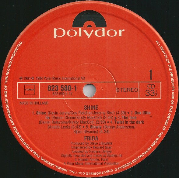 Frida : Shine (LP, Album)