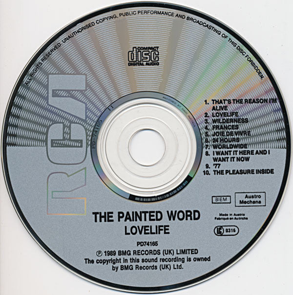 The Painted Word : Lovelife (CD, Album)