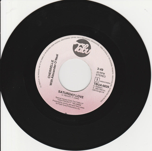 Cherrelle With Alexander O'Neal : Saturday Love (7", Single)