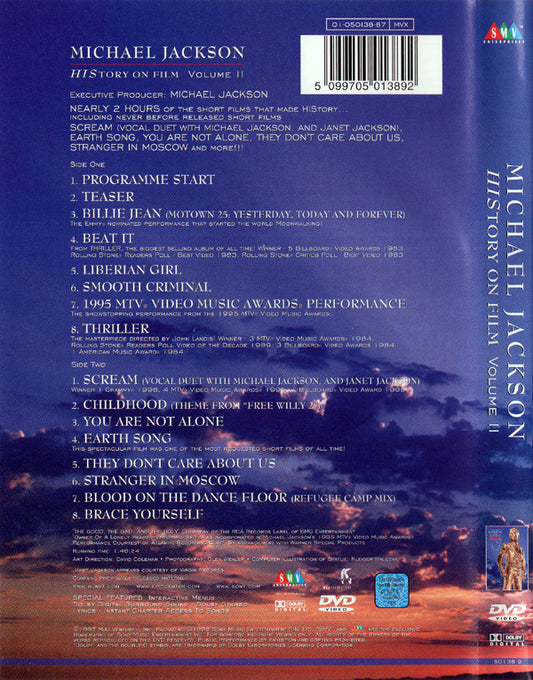 Michael Jackson : HIStory On Film Volume II (DVD-V, D/Sided, RP, PAL)