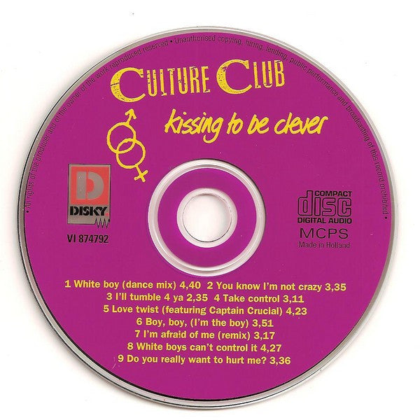 Culture Club : Kissing To Be Clever (CD, Album, RE)