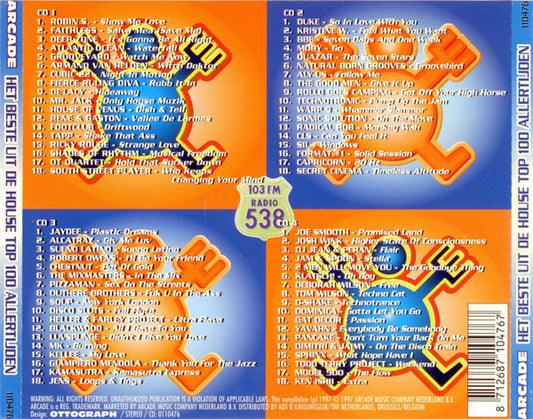 Various : Het Beste Uit De House Top 100 Allertijden (Editie '97) (4xCD, Comp)