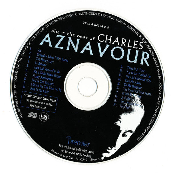 Charles Aznavour : She. The Best Of Charles Aznavour (CD, Comp, RM)