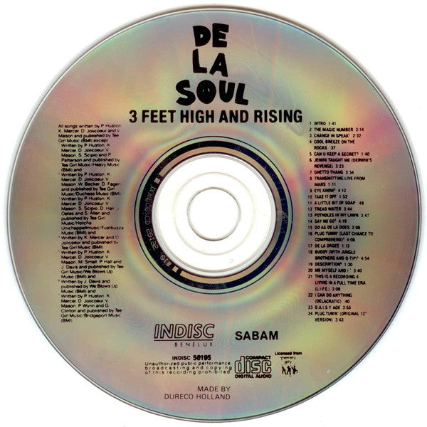 De La Soul : 3 Feet High And Rising (CD, Album)