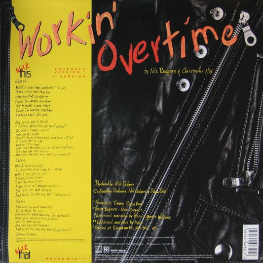 Diana Ross : Workin' Overtime (12", Glo)