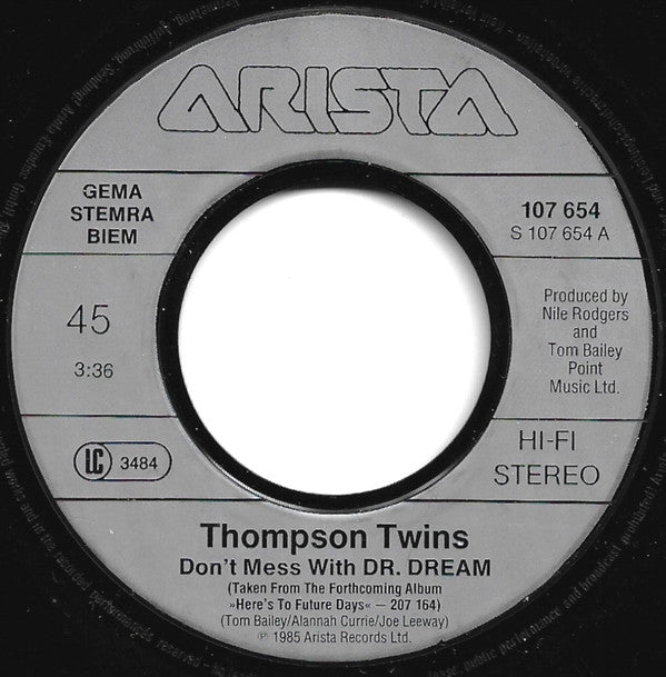 Thompson Twins : Don't Mess With Doctor Dream (7", Single)