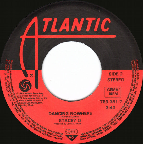 Stacey Q : Two Of Hearts (7", Single)