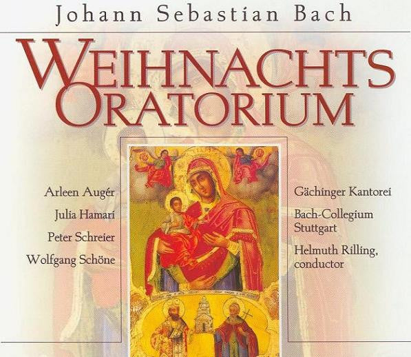 Johann Sebastian Bach, Arleen Auger, Julia Hamari, Peter Schreier, Wolfgang Schöne, Gächinger Kantorei Stuttgart, Bachcollegium Stuttgart, Helmuth Rilling : Weihnachts Oratorium (2xCD)