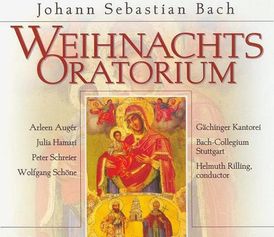 Johann Sebastian Bach, Arleen Auger, Julia Hamari, Peter Schreier, Wolfgang Schöne, Gächinger Kantorei Stuttgart, Bachcollegium Stuttgart, Helmuth Rilling : Weihnachts Oratorium (2xCD)