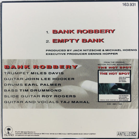 Various : The Hot Spot (Original Motion Picture Soundtrack) (CD, Mini, Car)