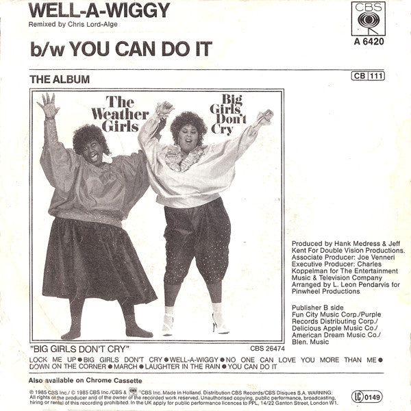 The Weather Girls : Well-A-Wiggy (7", Single)