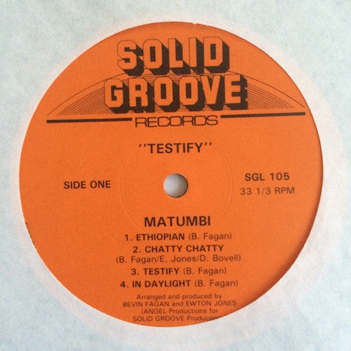 Matumbi : Testify (LP, Album)