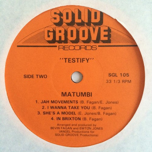 Matumbi : Testify (LP, Album)