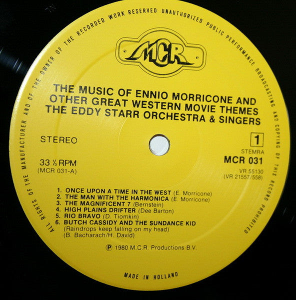 The Eddy Starr Orchestra & Singers : Once Upon A Time In The West (The Music Of Ennio Morricone And Other Great Western Movie Themes) (2xLP, Album, Gat)