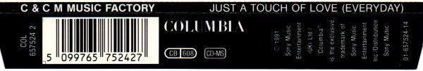 C + C Music Factory : Just A Touch Of Love (Everyday) (CD, Maxi)