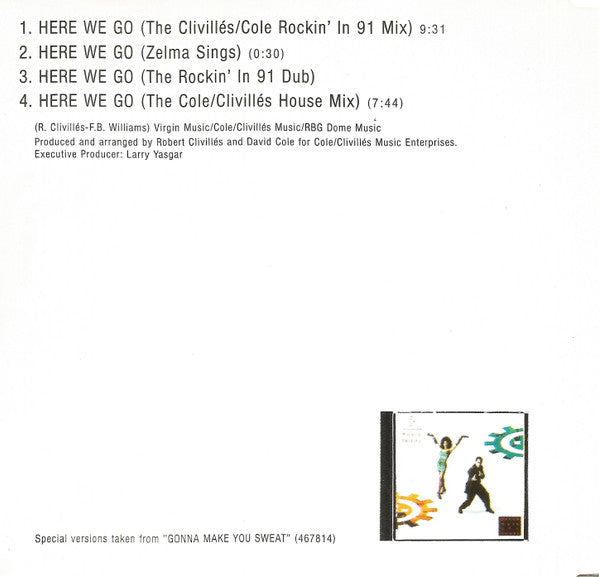C + C Music Factory Presents Freedom Williams And Zelma Davis : Here We Go (CD, Maxi)