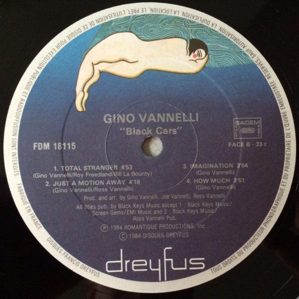 Gino Vannelli : Black Cars (LP, Album)