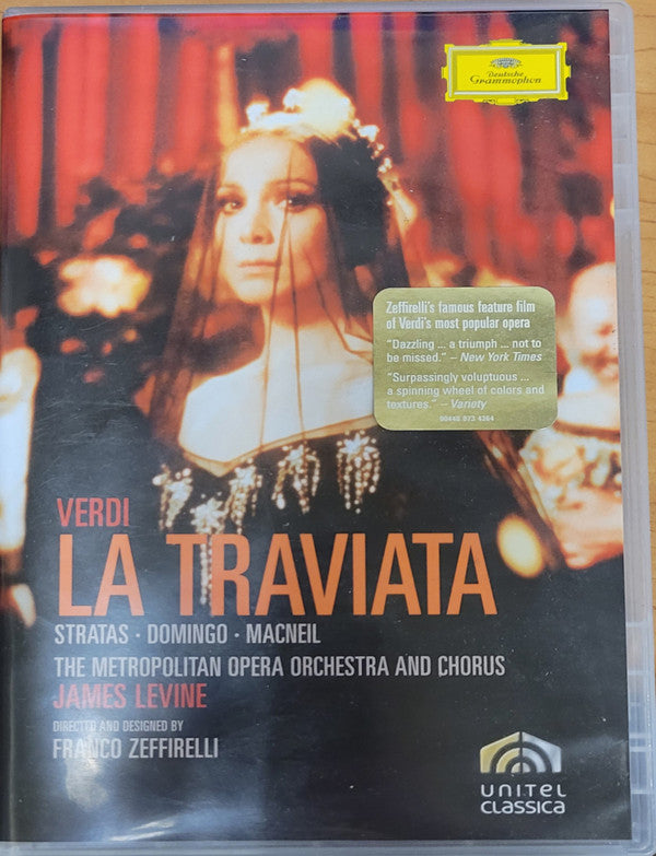 Giuseppe Verdi : Teresa Stratas • Placido Domingo • Cornell MacNeil • The Metropolitan Opera House Orchestra And Metropolitan Opera Chorus, James Levine (2) Directed And Designed By Franco Zeffirelli : La Traviata (DVD-V, Multichannel, NTSC, All)