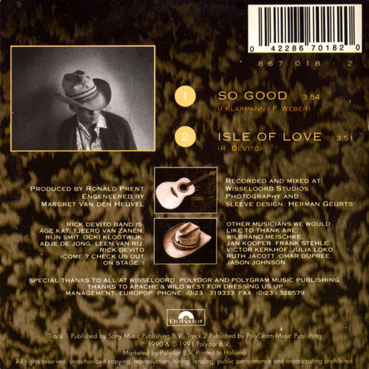 Rick DeVito : So Good (CD, Single)