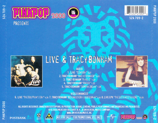 Live & Tracy Bonham : PinkPop 2000 Presents (CD, Enh, Promo)