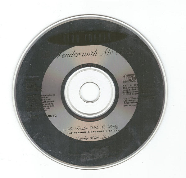 Tina Turner : Be Tender With Me Baby (CD, Single)
