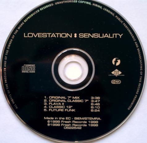 Lovestation : Sensuality (CD, Maxi)