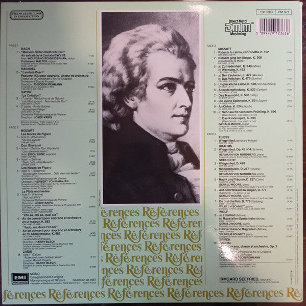 Irmgard Seefried : Airs d'Opéras et Mélodies (2xLP, Comp, Mono)
