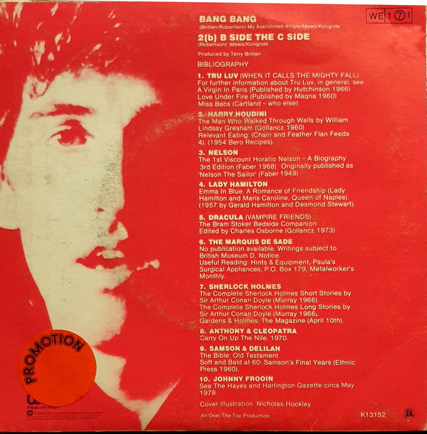 B. A. Robertson : Bang Bang (7", Single)