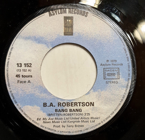 B. A. Robertson : Bang Bang (7", Single)