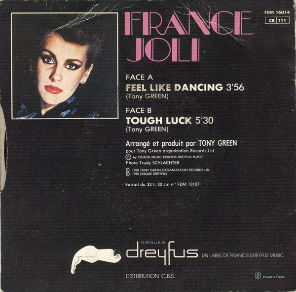 France Joli : Feel Like Dancing (7", Single)