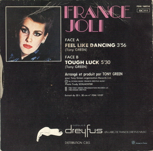 France Joli : Feel Like Dancing (7", Single)