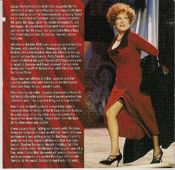 Bette Midler : Gypsy (Original Soundtrack Recording) (CD, Album)