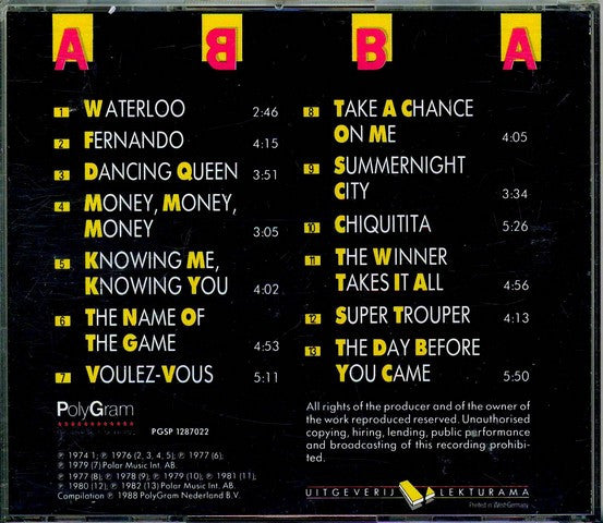 ABBA : The Best Of ABBA (CD, Comp)