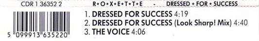 Roxette : Dressed For Success (CD, Maxi)