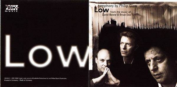 Philip Glass From The Music Of David Bowie & Brian Eno : "Low" Symphony (CD, Album)