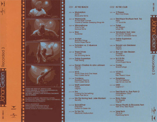Johan Gielen : Recorded 3 (2xCD, Comp, Mixed)