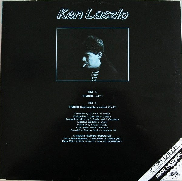 Ken Laszlo : Tonight (12")
