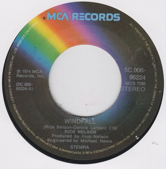 Ricky Nelson (2) : Windfall (7")
