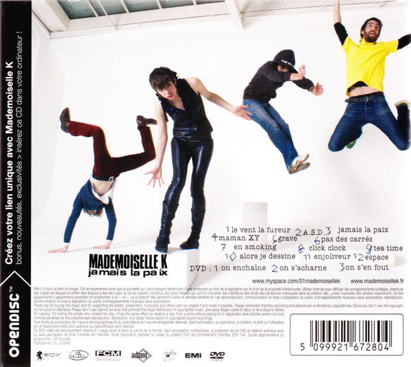 Mademoiselle K : Jamais La Paix (CD, Album + DVD, PAL)