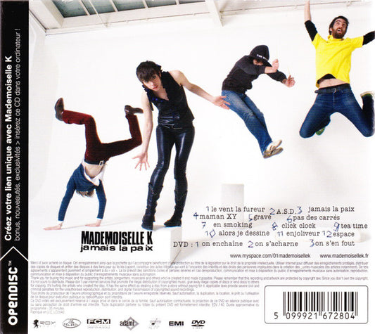 Mademoiselle K : Jamais La Paix (CD, Album + DVD, PAL)