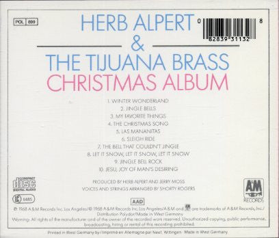 Herb Alpert & The Tijuana Brass : Christmas Album (CD, Album, RE)