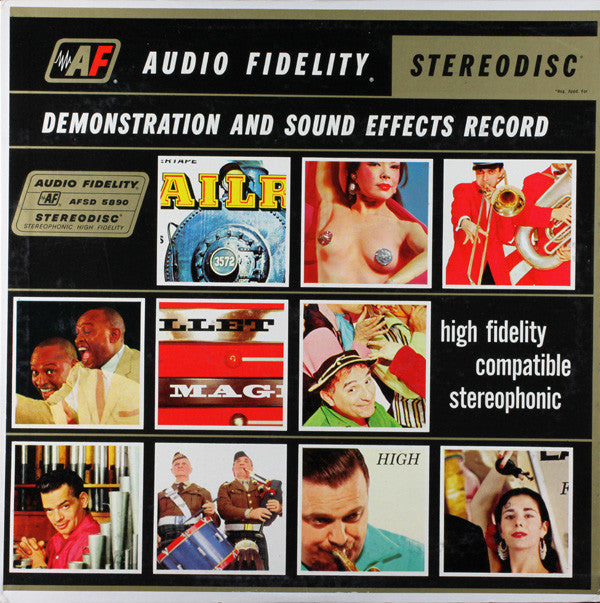Various : Stereophonic Demonstration And Sound Effects (LP, RP)