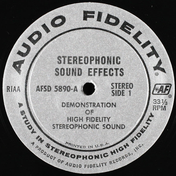 Various : Stereophonic Demonstration And Sound Effects (LP, RP)